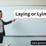 Laying or Lying