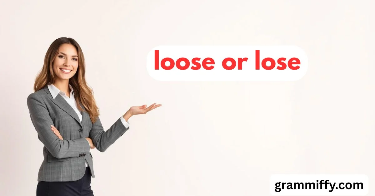 loose or lose