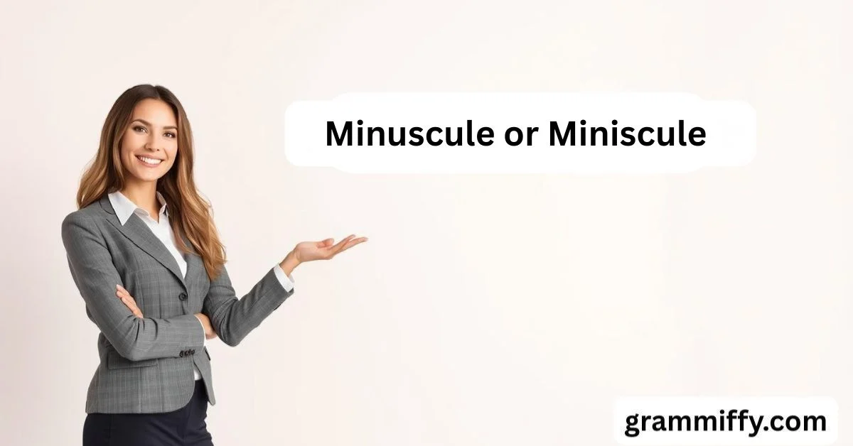 Minuscule or Miniscule