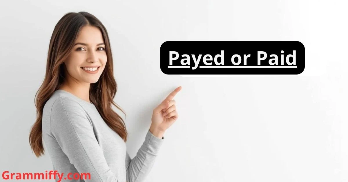 Payed or Paid