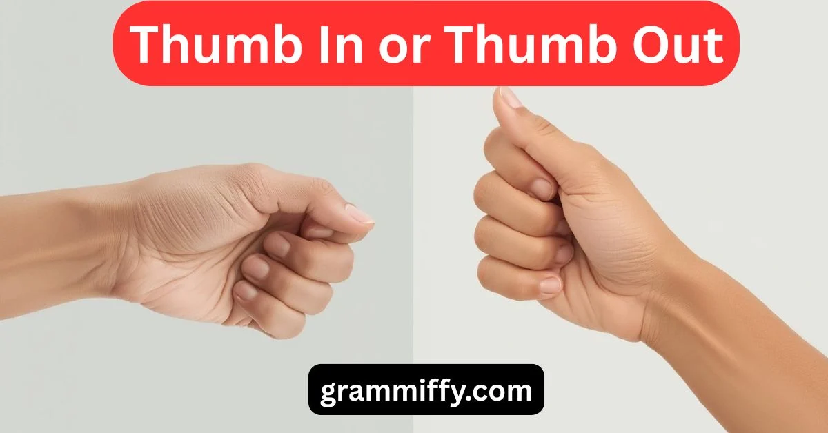 Thumb In or Thumb Out