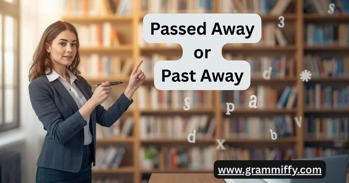 Passed Away or Past Away