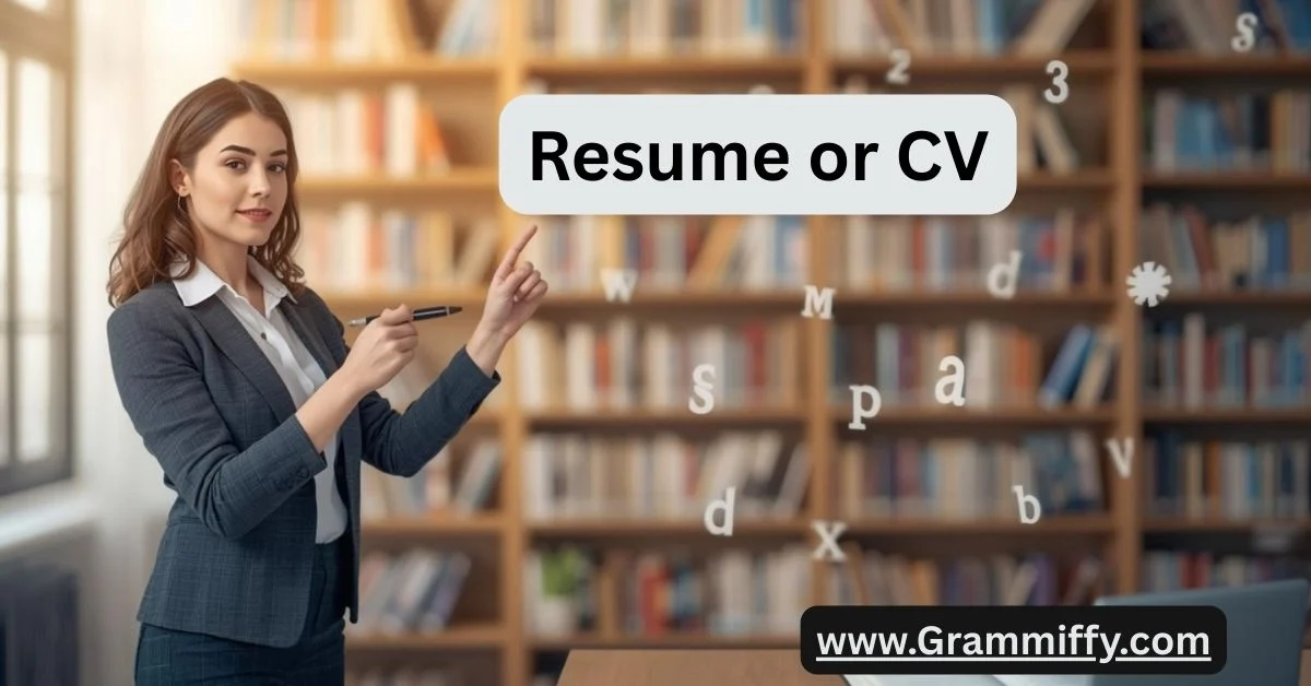 Resume or CV