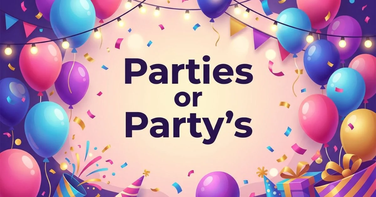 Parties or Party’s