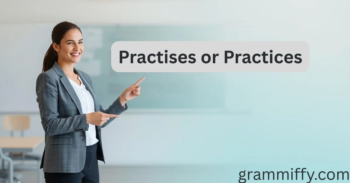 Practises or Practices