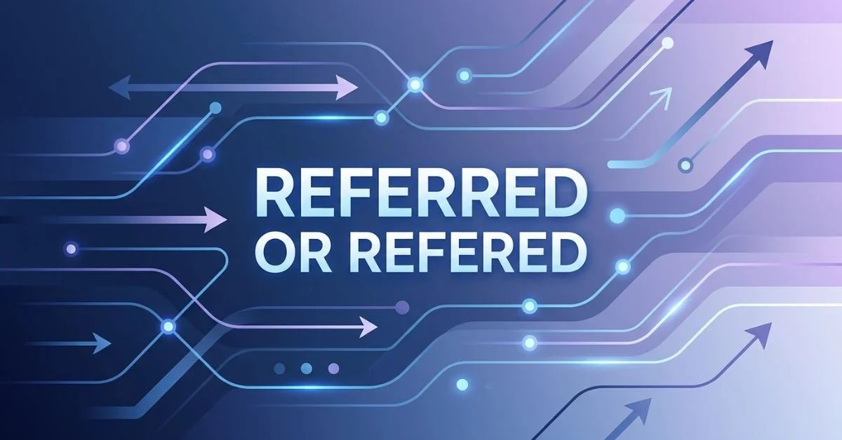 Referred or Refered