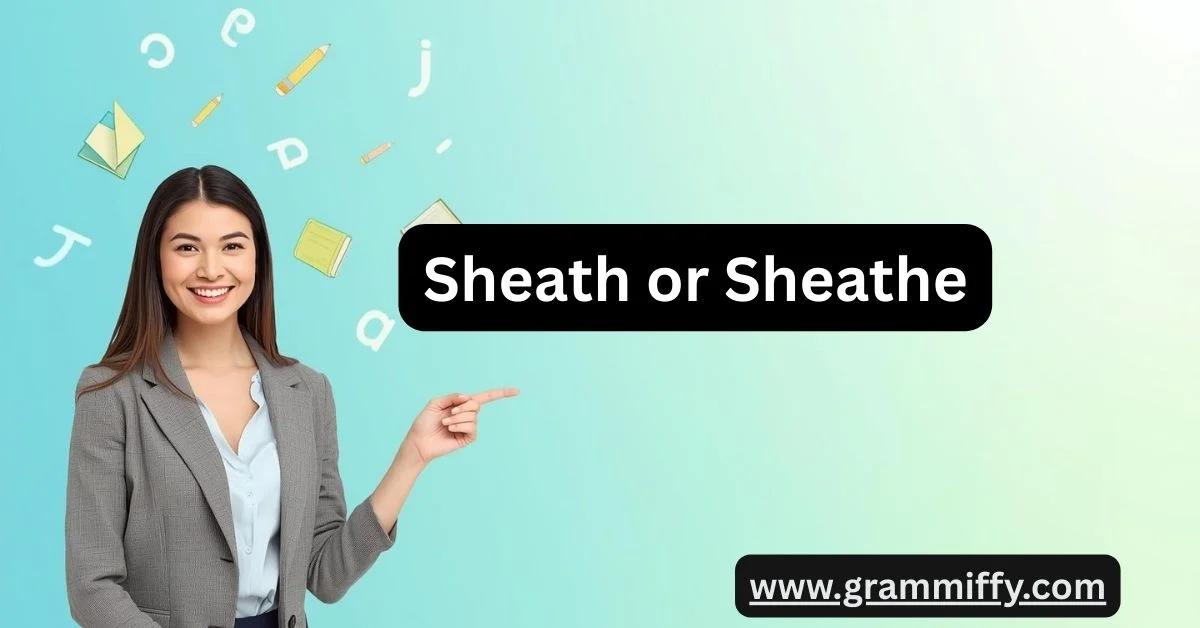 Sheath or Sheathe