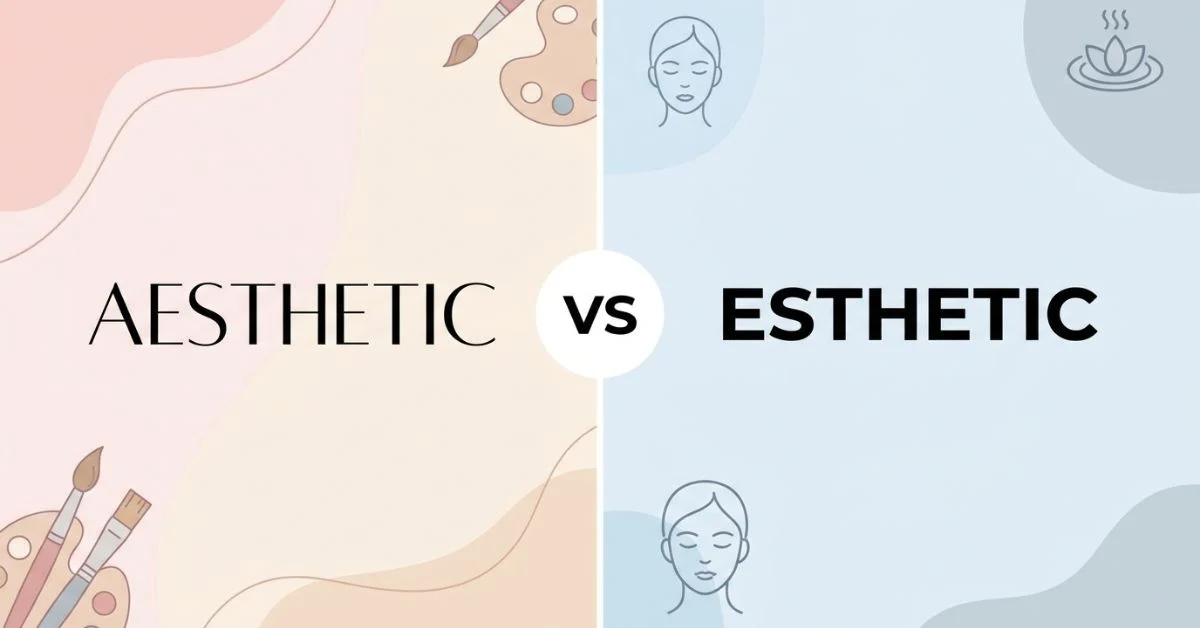 Aesthetic or Esthetic