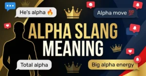 Alpha Slang Meaning