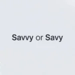 savy or savvy