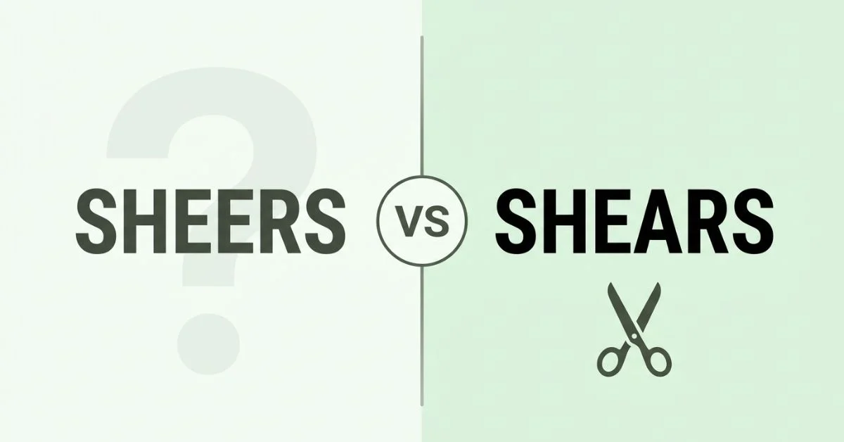 Sheers or Shears