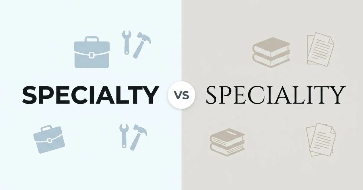 Specialty or Speciality